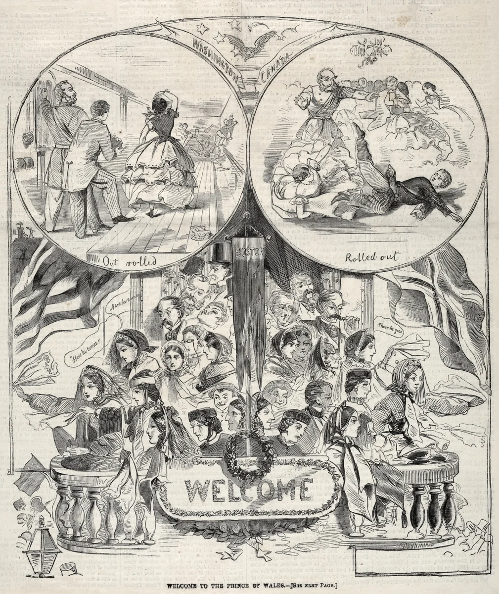 Welcome to the Prince of Wales by Winslow Homer, print, 1860