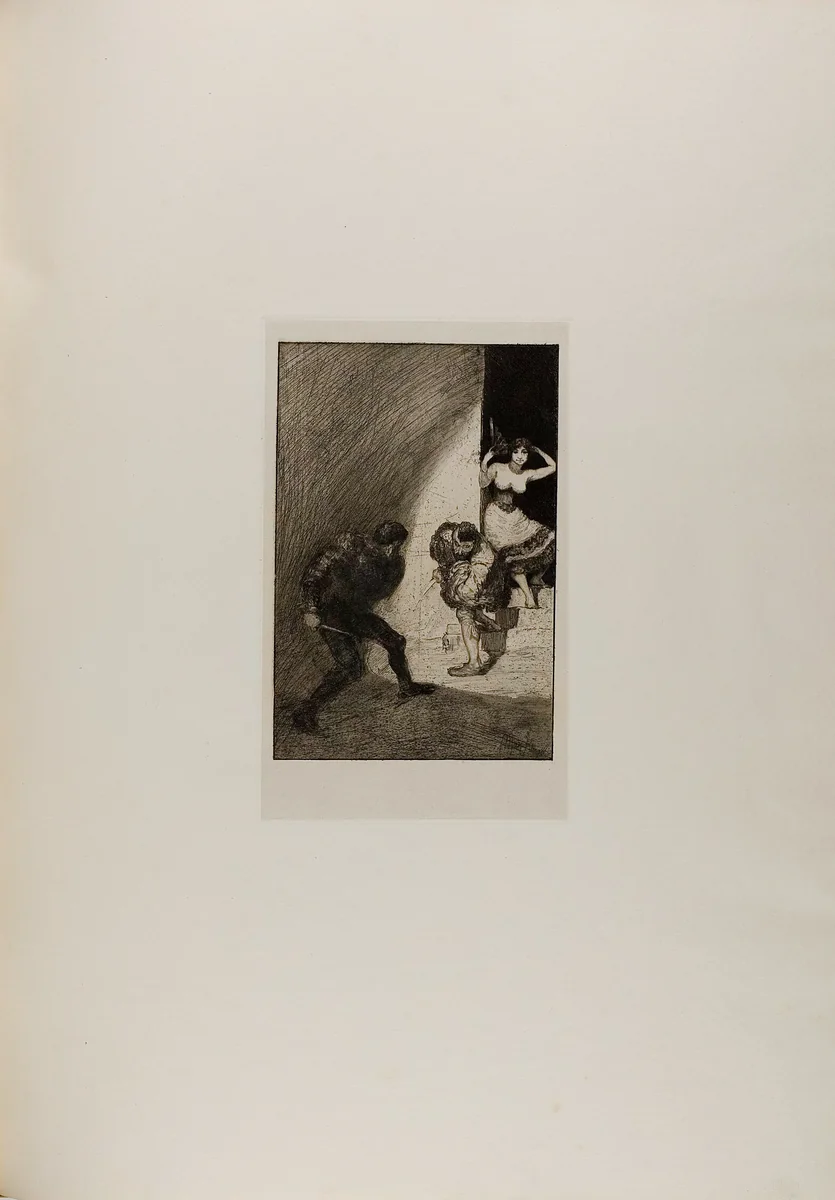 Rivals, plate seven from A Life by Max Klinger, print, 1884