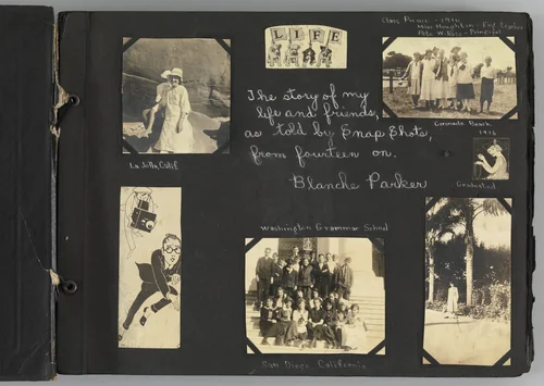 The Story of my Life and Friends as Told by Snapshots from Fourteen On by Blanche Parker, photograph, 1916