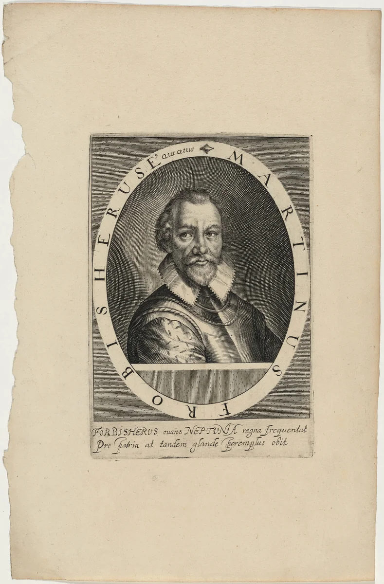 Sir Martin Frobisher by Willem de Passe, print, 1620