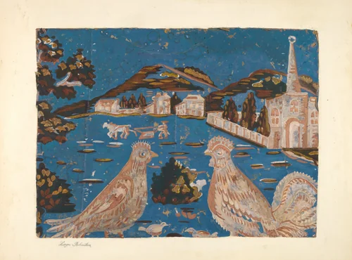 Bandbox by Lazar Rubinstein, index of american design, 1940