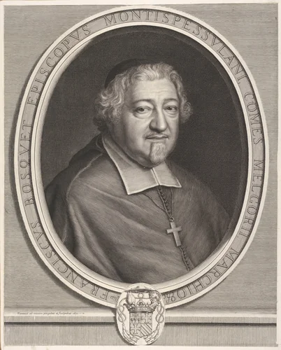 François Bosquet by Robert Nanteuil, print, 1671