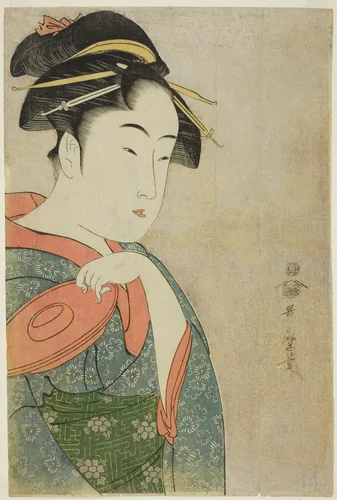 Takashima Ohisa by Kitagawa Utamaro (喜多川歌麿), print, 1756-1806