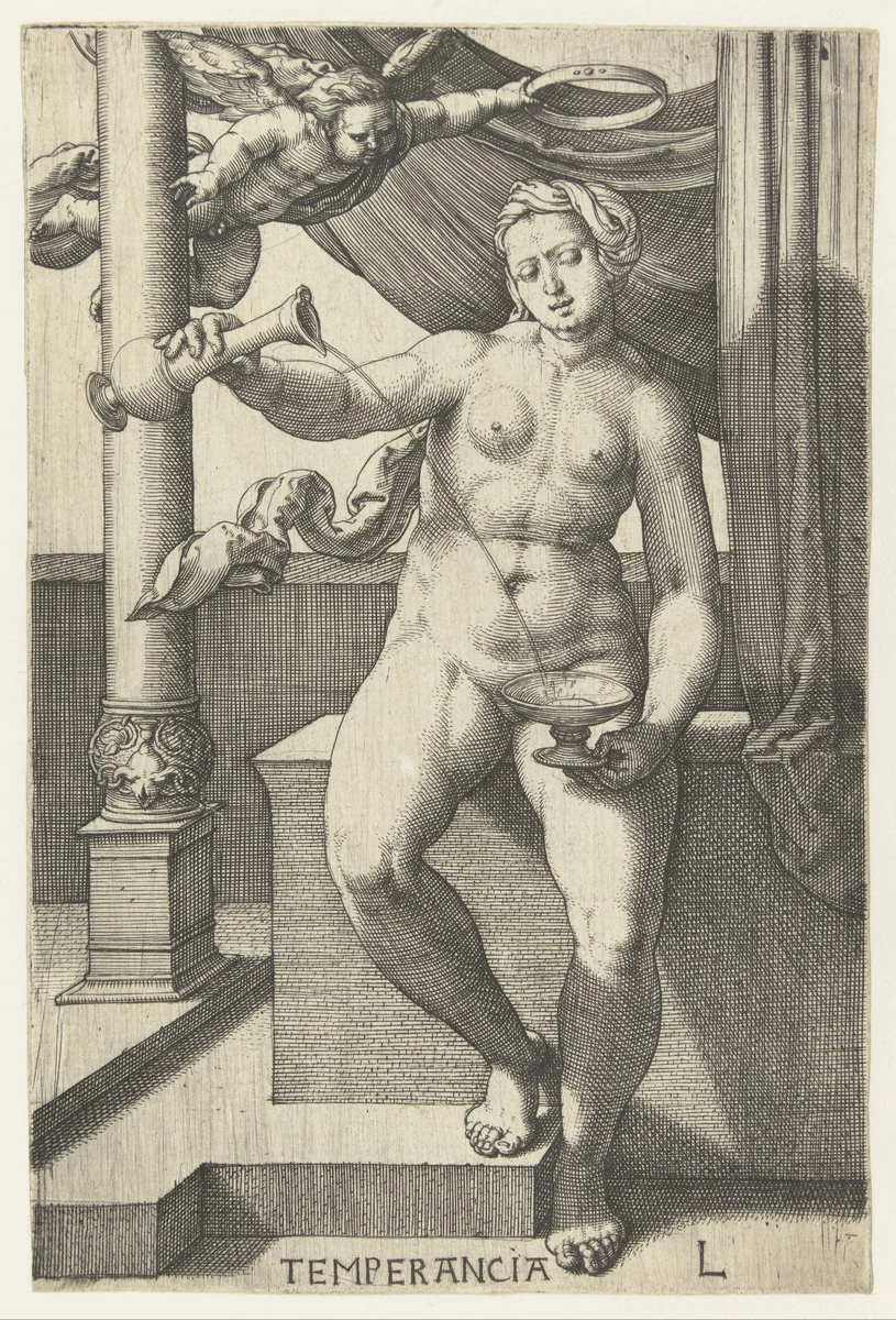 Gematigdheid by Unknown, print, 1530