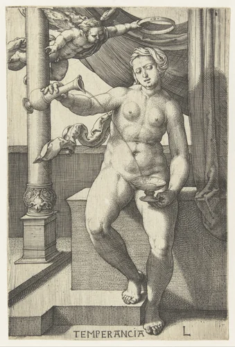 Gematigdheid by Unknown, print, 1530