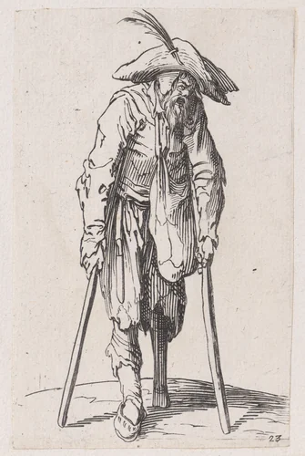 Reverse Copy of Le Gentilhomme aux Mains Jointes (The Gentleman with his Hands Joined), from La Noblesse (The Nobility) by anonymous, print, 1625-1700