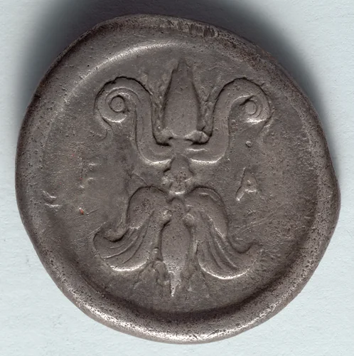 Stater: Thunderbolt (reverse) by Unknown, metalwork, -437--416