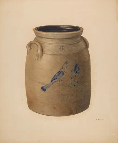 Jar by Nicholas Amantea, index of american design, 1939