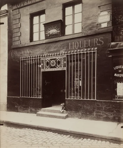À L'Agneau Pascal, 11 rue de Valence by Eugène Atget, photograph, 1910