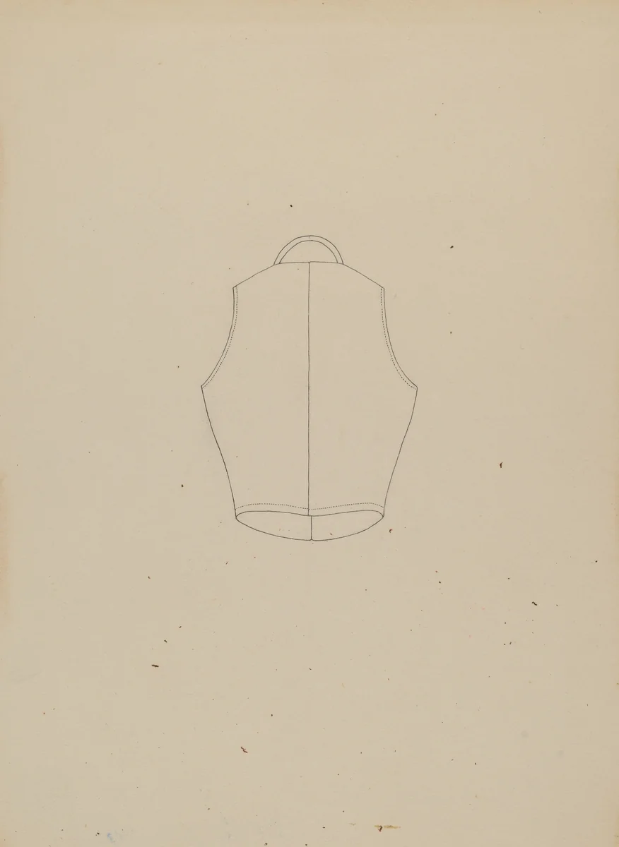 Waistcoat by Mae A. Clarke, index of american design, 1937
