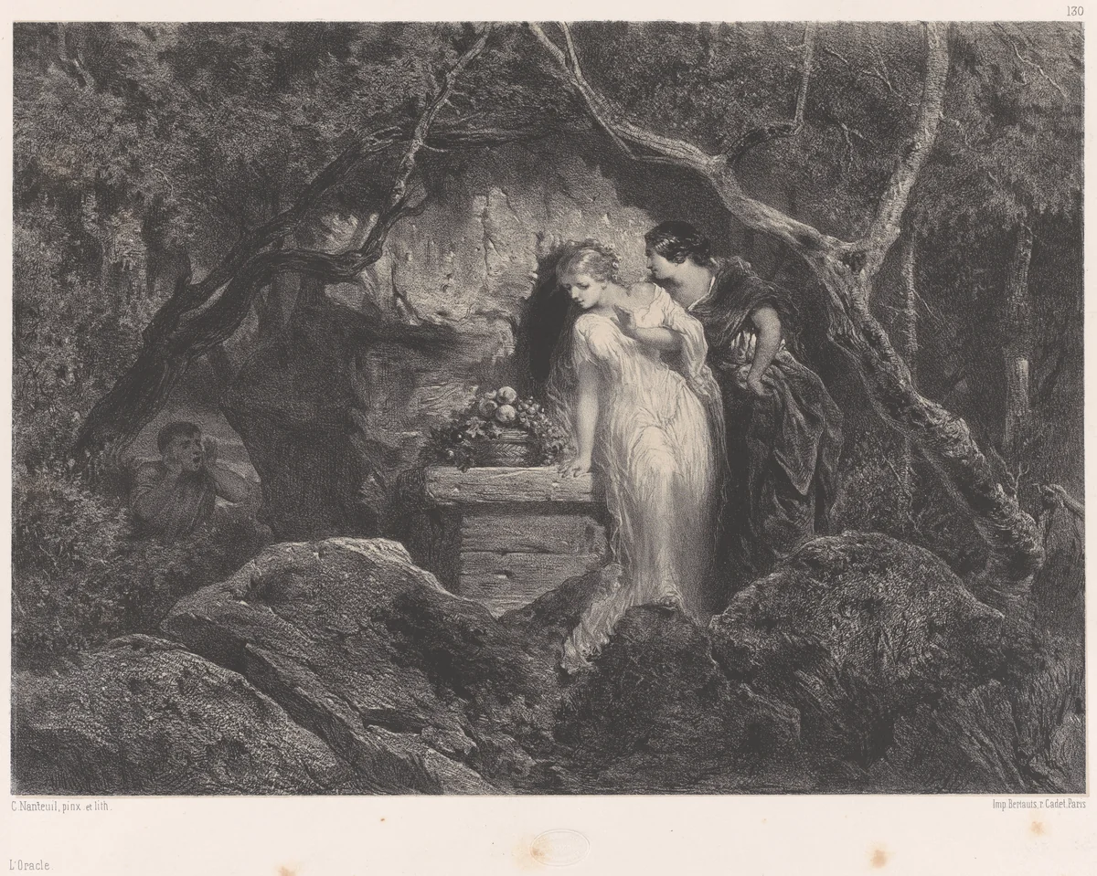 The Oracle by Célestin Nanteuil, print, 1832-1875