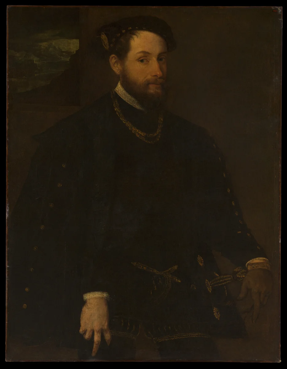 Portrait of a Man by Lambert Sustris, painting, 1535-1568