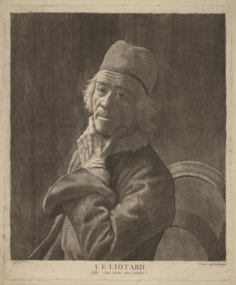 Self-Portrait by Jean-Étienne Liotard, print, 1778-1780