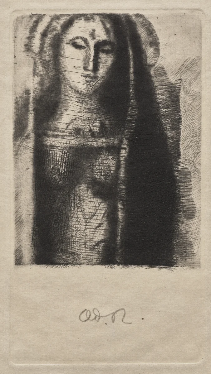 Princess Maleine (The Little Madonna) by Odilon Redon, print, 1892