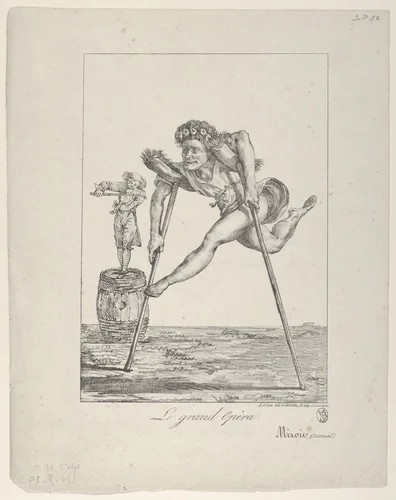 Le Grand Opéra, from "Le Miroir" by Eugène Delacroix, print, 1821