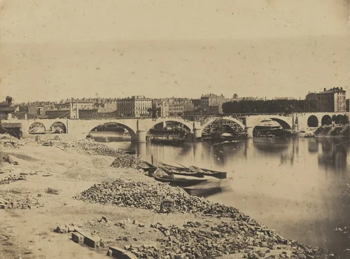 Viaduct on the Saône by Camille Bernabé, photograph, 1854