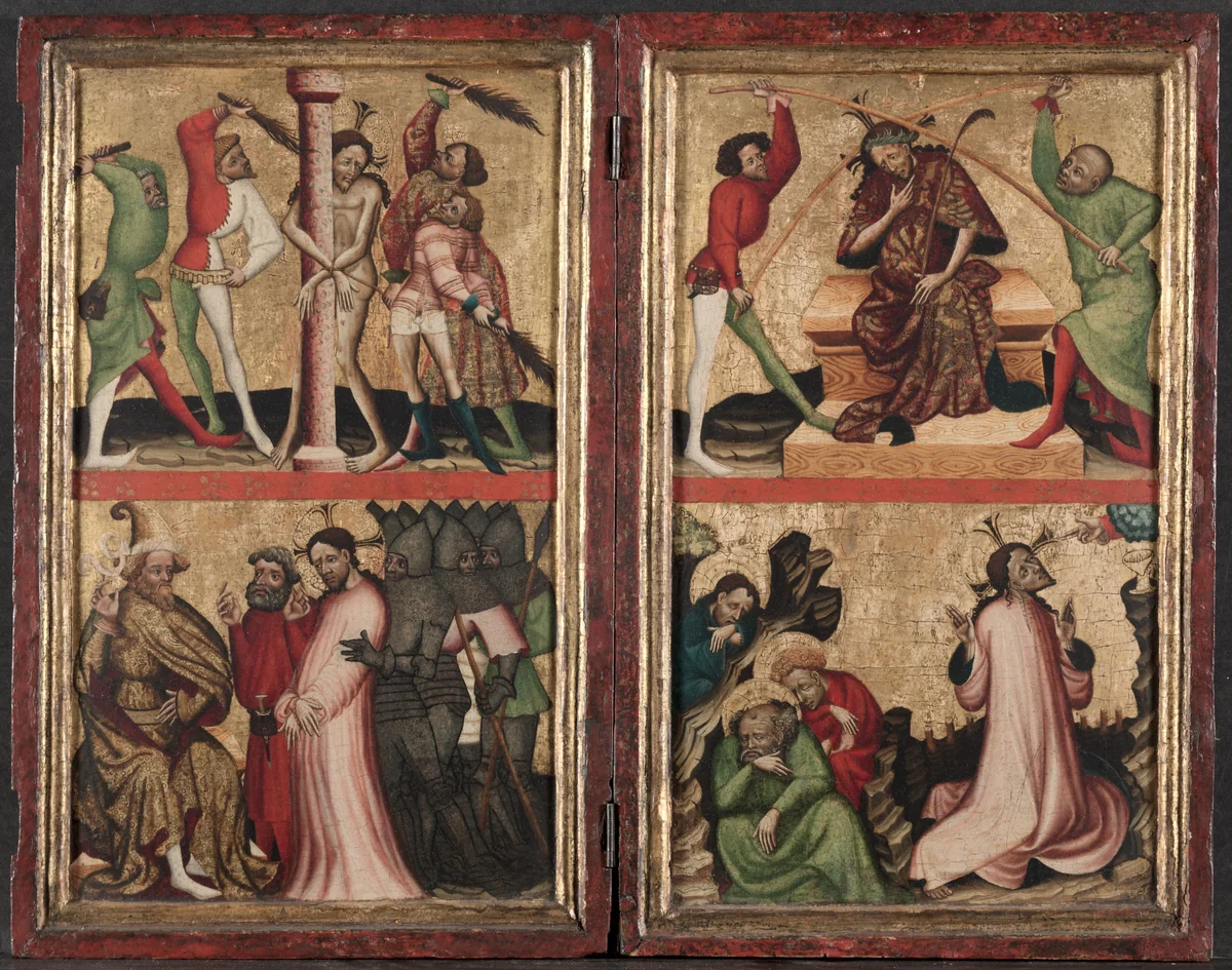 Diptych with the Passion of Christ by Unknown, painting, 1395-1405