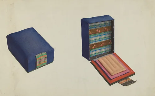 Shaker Needle Case by Ingrid Selmer-Larsen, index of american design, 1936