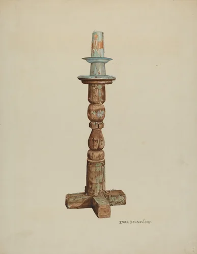 Pascal Candlestick by Ethel Dougan, index of american design, 1937