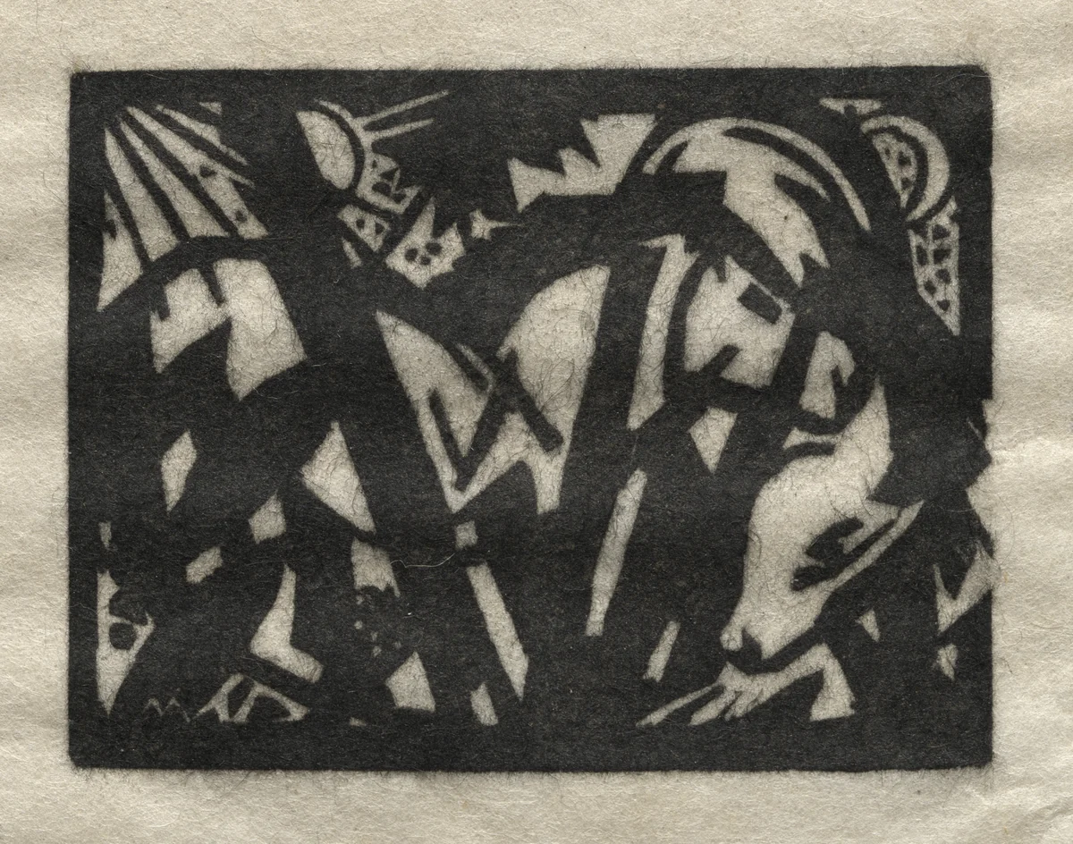 Horse by Franz Marc, print