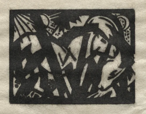 Horse by Franz Marc, print