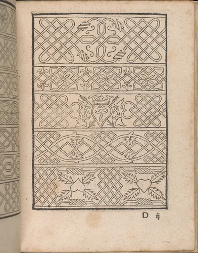 New Modelbüch allen Nägerin u. Sydenstickern (Page 13r) by Hans Hoffman, book, 1556
