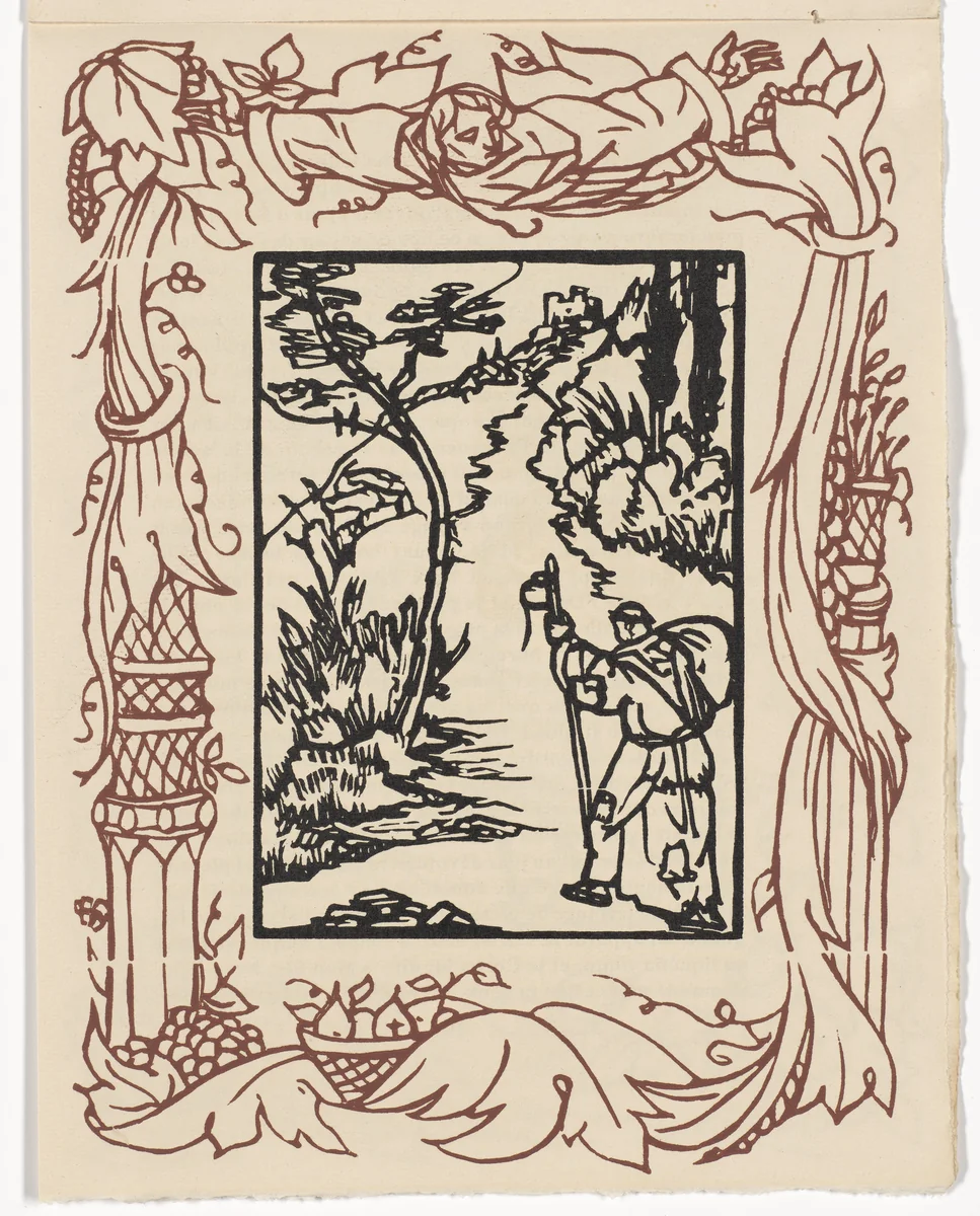 Plate (page 243) from Les Petites Fleurs de St. François (The Little Flowers of St. Francis) by Émile Bernard, illustrated book, 1928