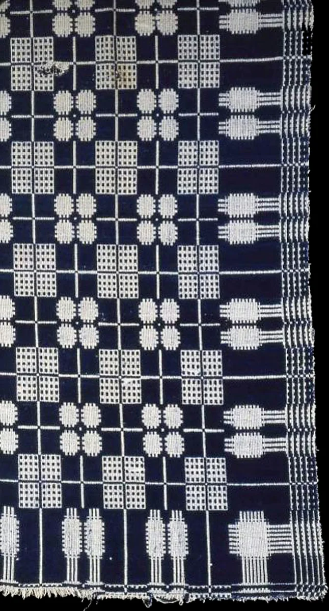 Coverlet by United States, textile, 1820-1825