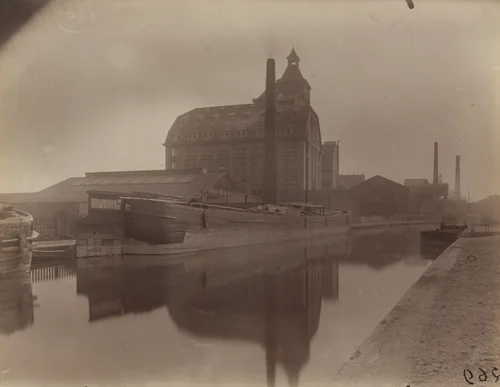 Pantin (Usines-canal) by Eugène Atget, photograph, 1925