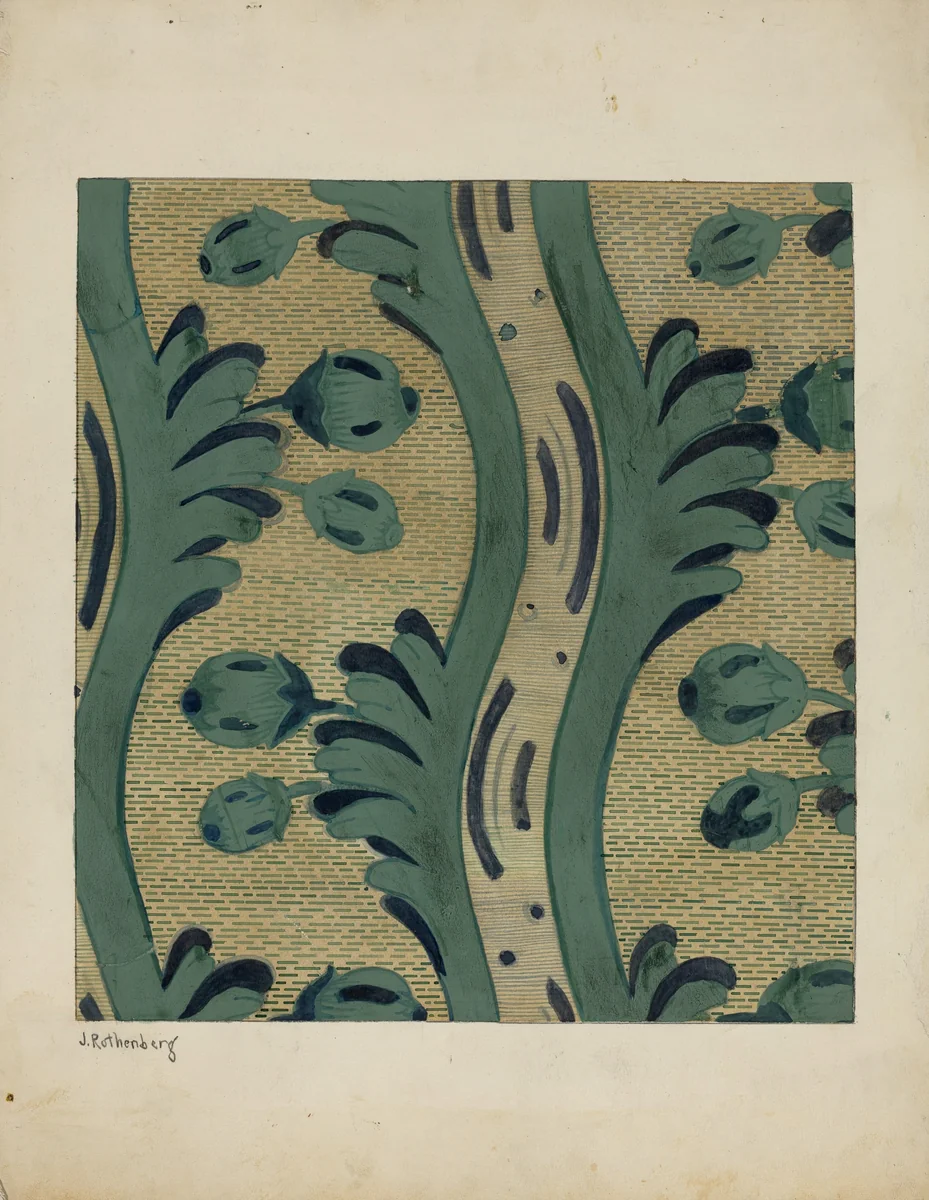Wall Paper by Joseph Rothenberg, index of american design, 1937