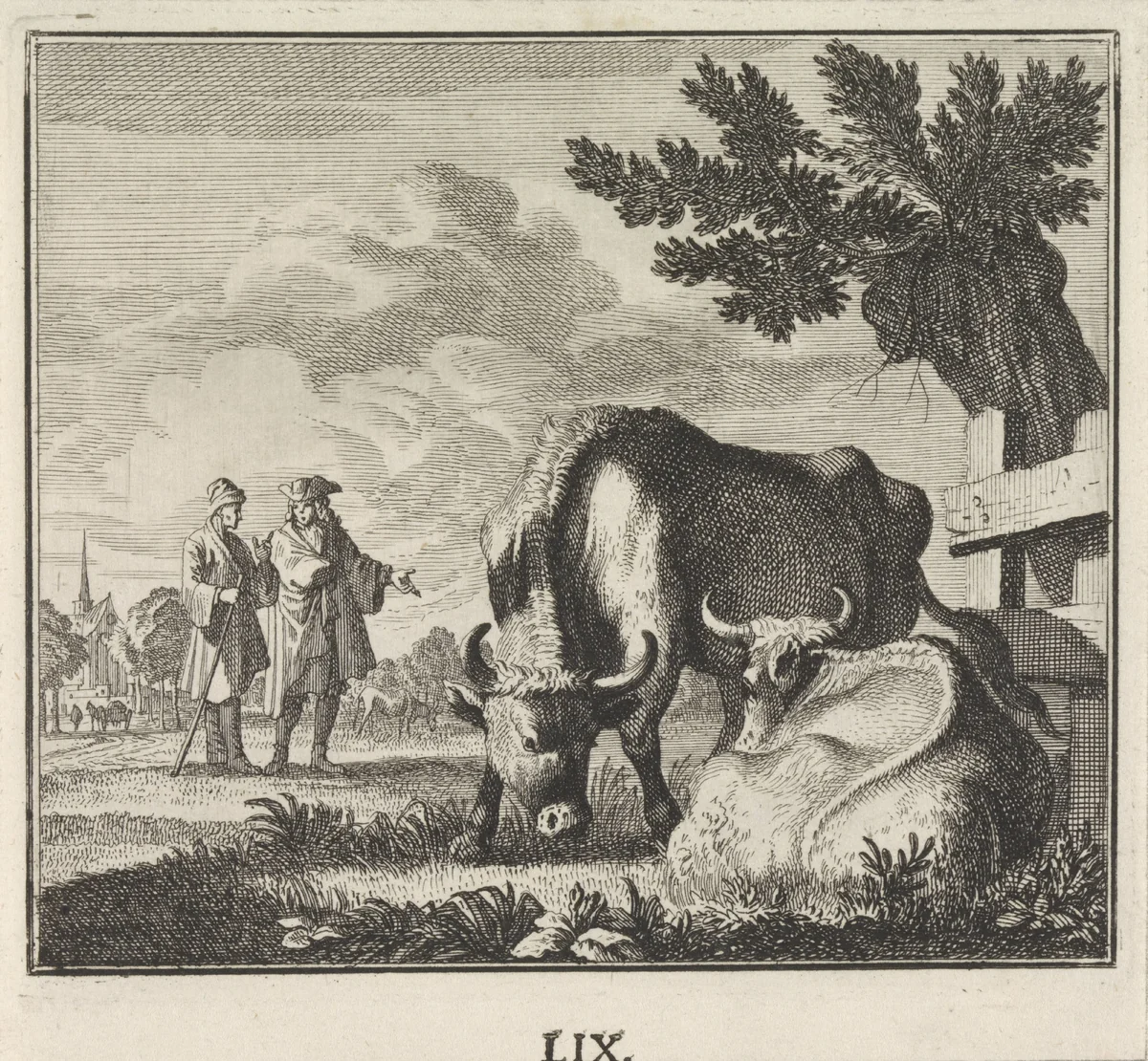 Embleem: rund by Caspar Luyken, print, 1700