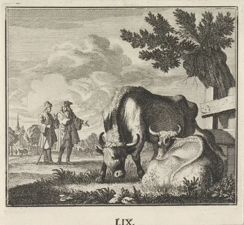 Embleem: rund by Caspar Luyken, print, 1700
