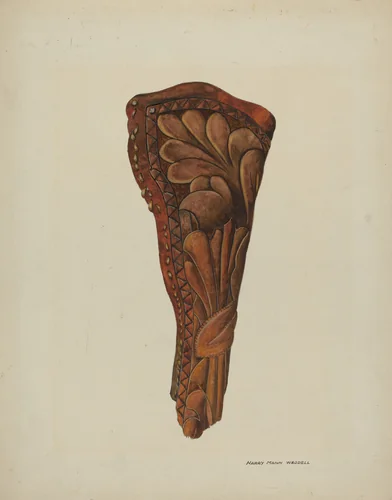 Gun Holster by Harry Mann Waddell, index of american design, 1936