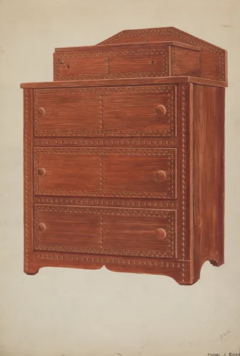 Sewing Cabinet by Frank Eiseman, index of american design, 1937