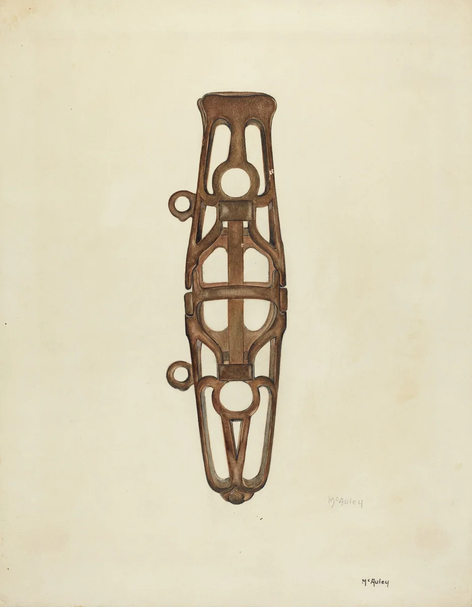 Whip Socket by William McAuley, index of american design, 1935-1942