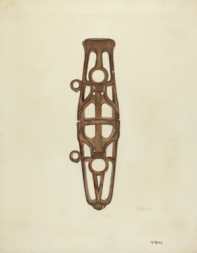 Whip Socket by William McAuley, index of american design, 1935-1942