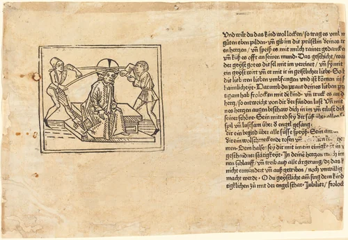 Christ Crowned with Thorns by German 15th Century, print, 1477