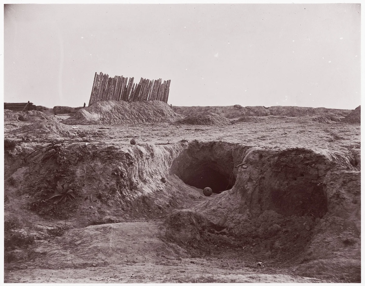 [The "Mine," Petersburg, Virginia] by Timothy O'Sullivan, photograph, 1864