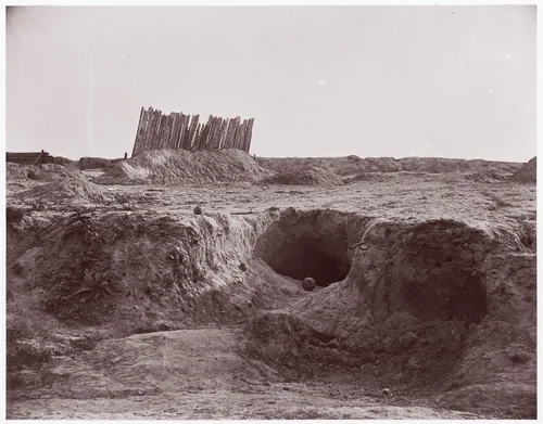[The "Mine," Petersburg, Virginia] by Timothy O'Sullivan, photograph, 1864