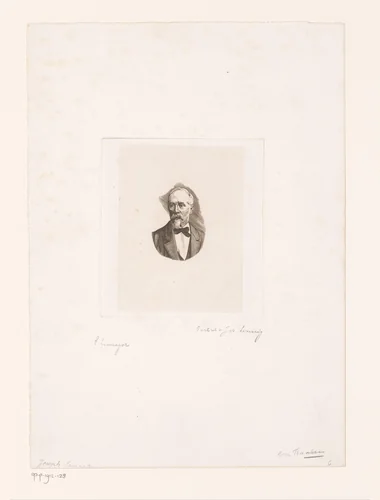 Portret van Jozef Linnig by anonymous, print, 1815-1891