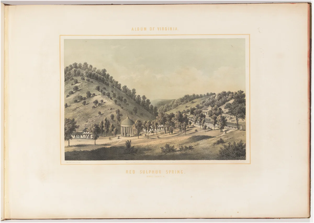 Red Sulphur Spring by Edward Beyer; Wilhelm Loeillot, print, 1857