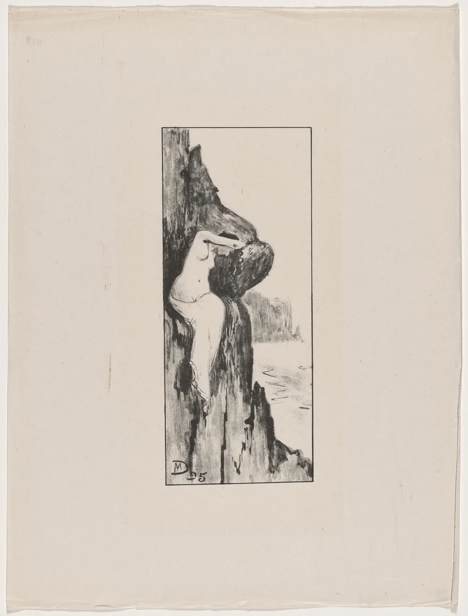 Andromède abandonnée (Andromeda Forsaken) by Maurice Dumont, print, 1895