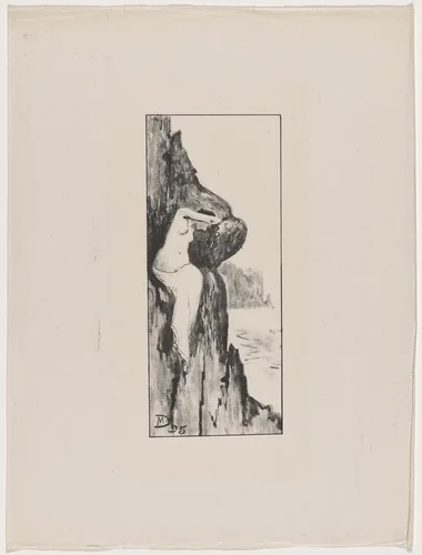 Andromède abandonnée (Andromeda Forsaken) by Maurice Dumont, print, 1895