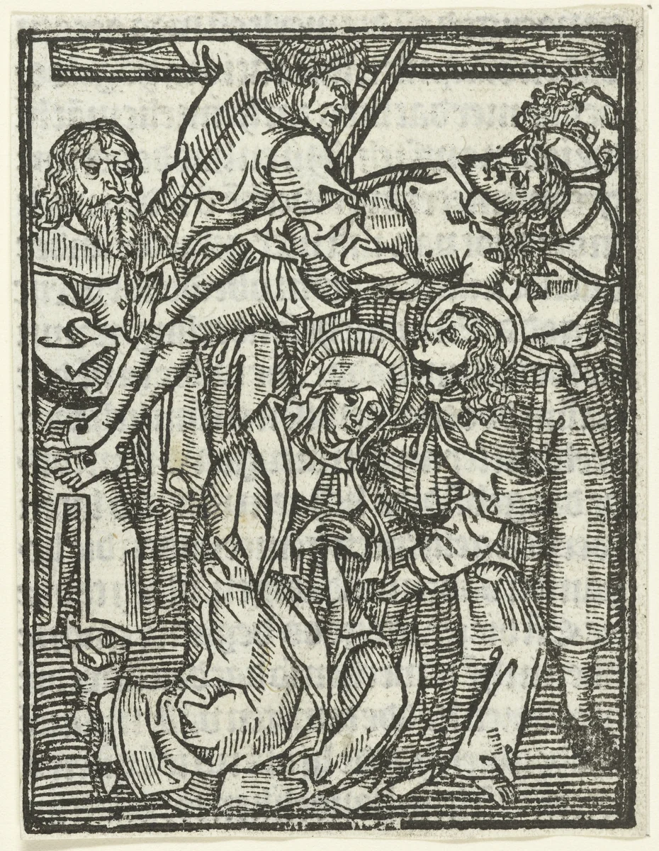 De kruisafname by Unknown, print, 1490-1500
