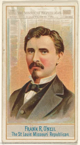 Frank R. O'Neil, The St. Louis Missouri Republican, from the American Editors series (N1) for Allen & Ginter Cigarettes Brands by Allen & Ginter, print, 1887