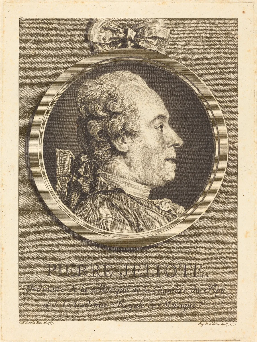 Pierre Jeliote by Augustin de Saint-Aubin
Charles-Nicolas Cochin II, print, 1771