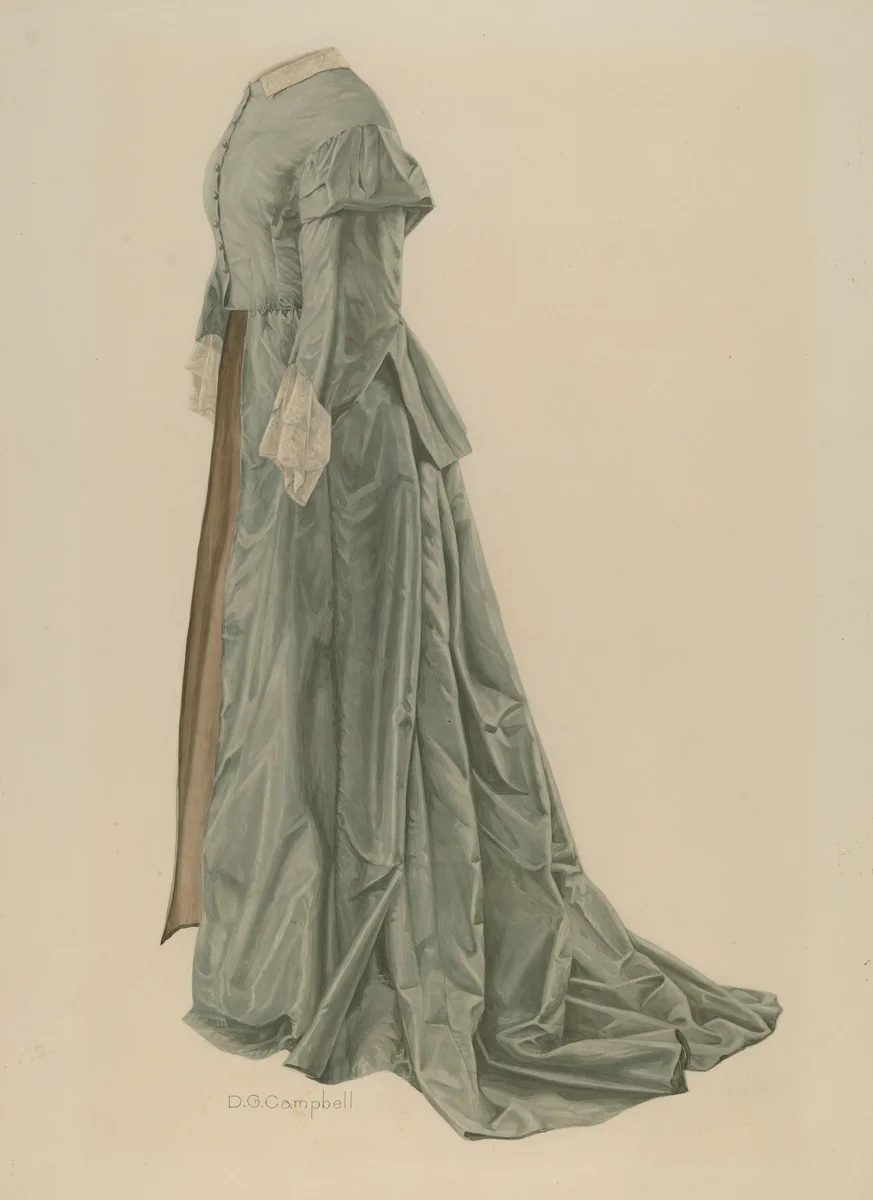 Gown by Douglas Campbell, index of american design, 1940