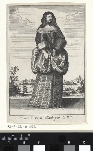 Femme de Paris allant par la Ville by anonymous, print, 1662