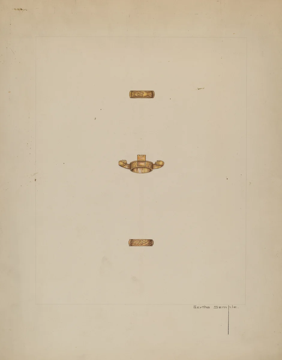 Wedding Ring by Bertha Semple, index of american design, 1937