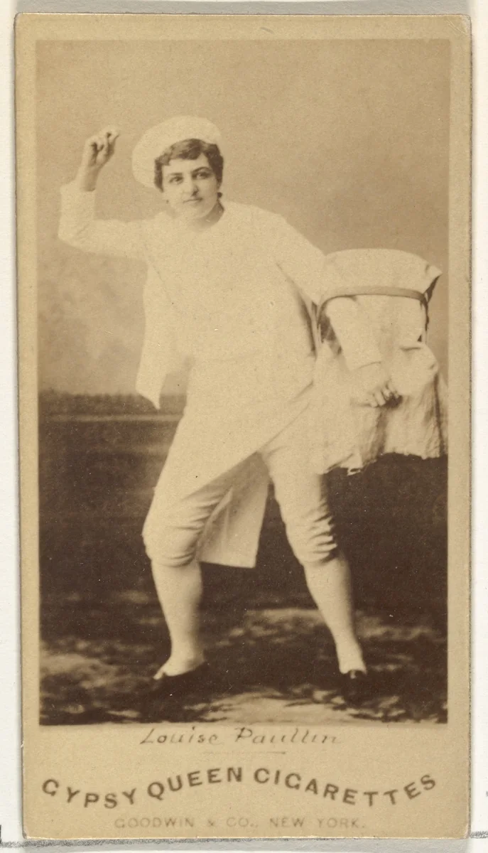 Louise Paullin, from the Actors and Actresses series (N171) for Gypsy Queen Cigarettes by Goodwin & Company, photograph, 1886-1890